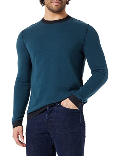 Q/S designed by Men's 2118686 Strickpullover, Blau, L von Q/S designed by