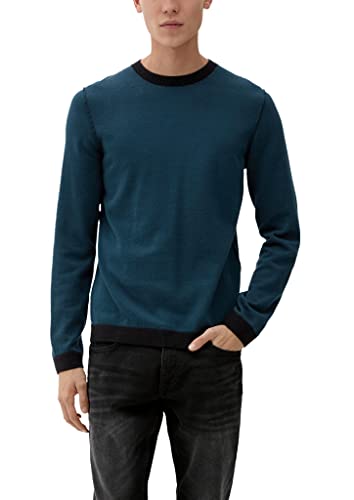 Q/S designed by Men's 2118686 Strickpullover, Blau, S von Q/S designed by