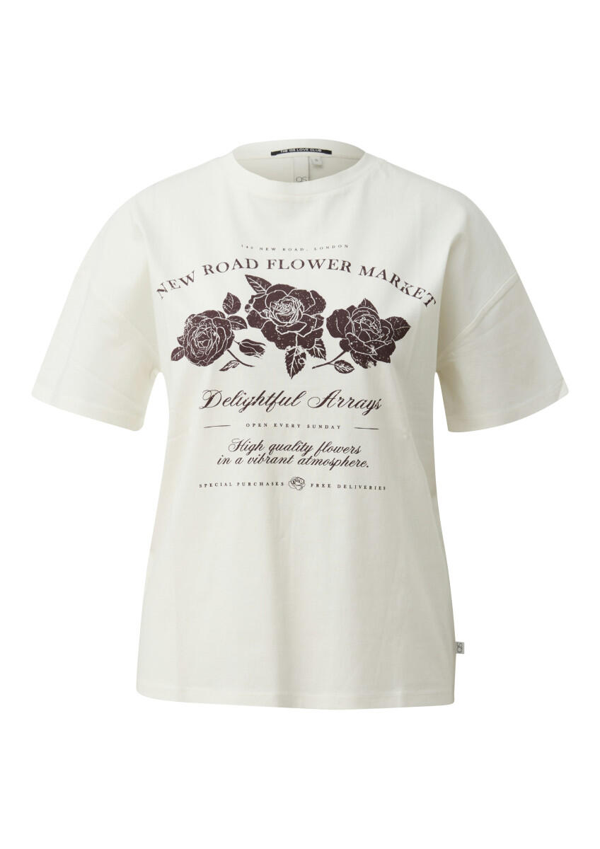 Q/S designed by - Printshirt weiß - Gr. - L von Q/S designed by