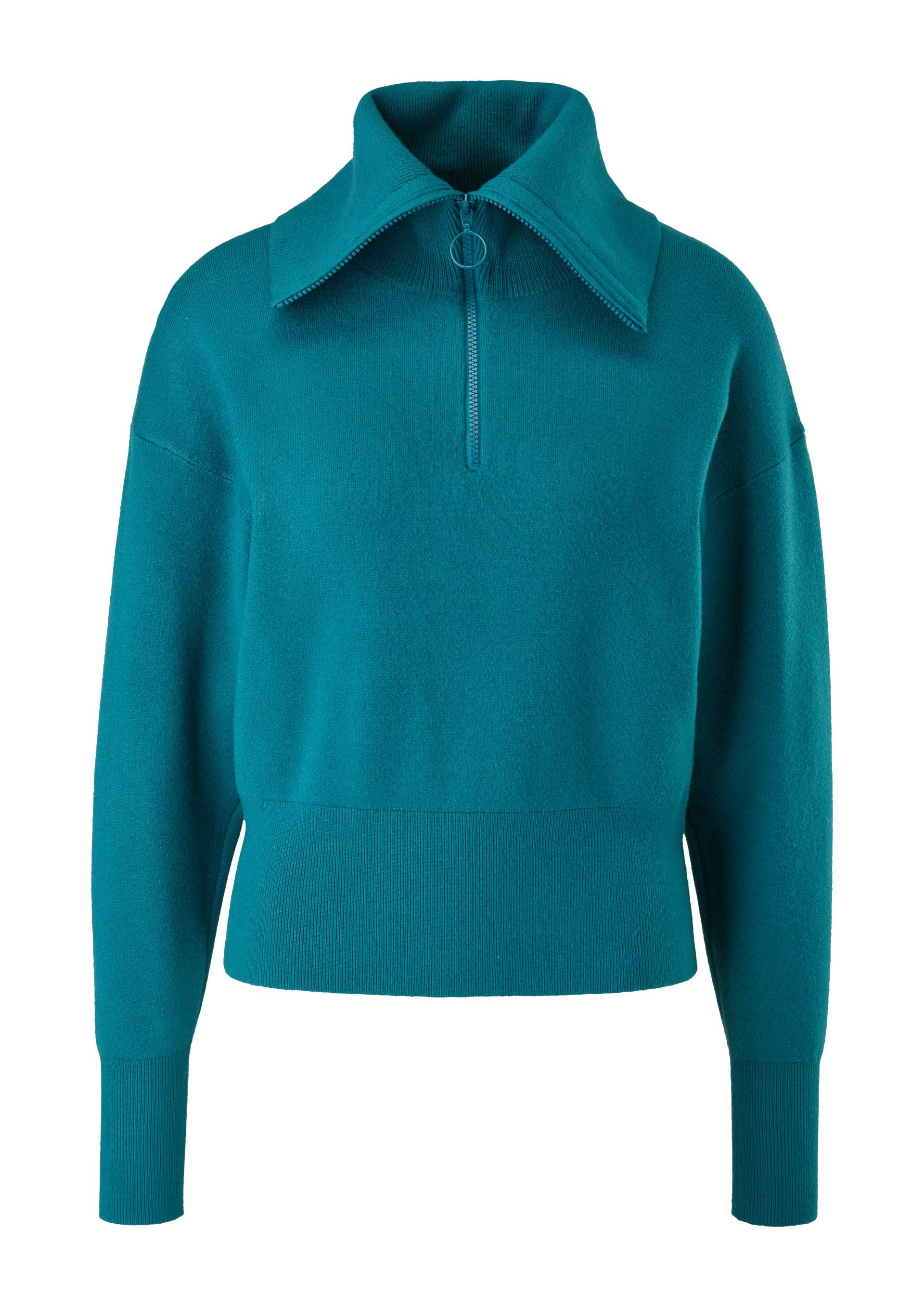 QS - Pullover aus Viskosemix, Damen, Blau von QS