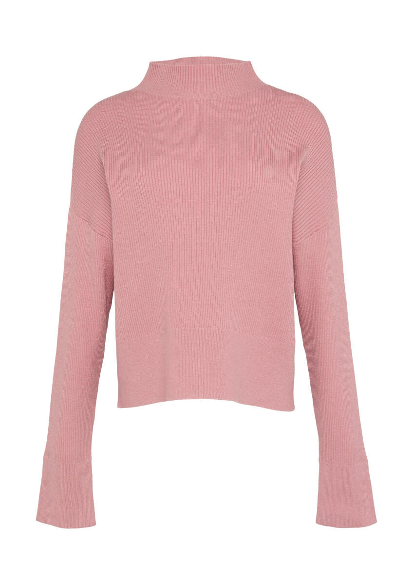 Q/S designed by - Rippstrickpulover mit weiten Ärmeln pink - Gr. - XL von Q/S designed by