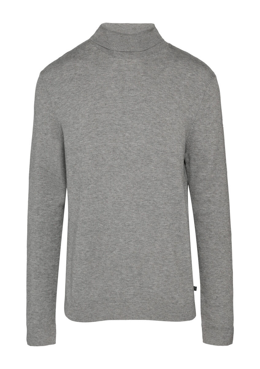 Q/S designed by - Slim-Fit-Pullover mit Rollkragen grau - Gr. - XXL von Q/S designed by