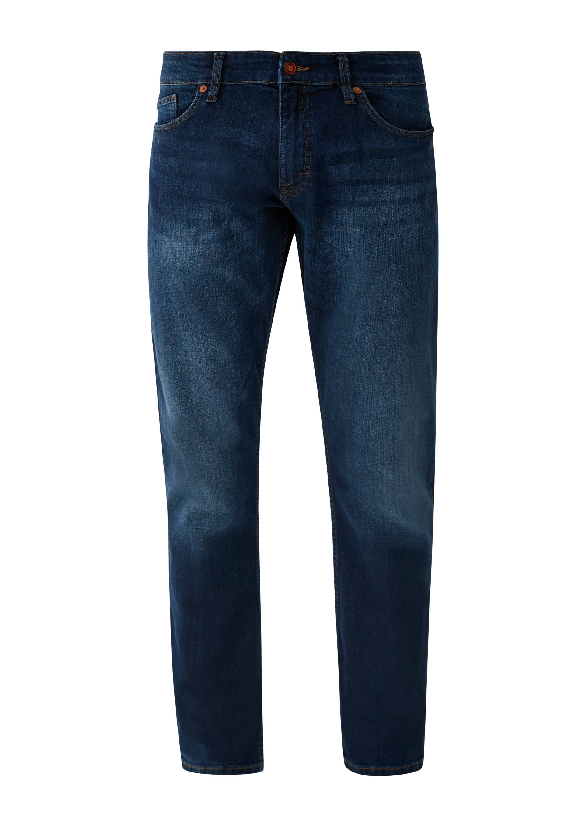 QS - Jeans Rick / Slim Fit / Mid Rise / Slim Leg, Herren, blau von QS