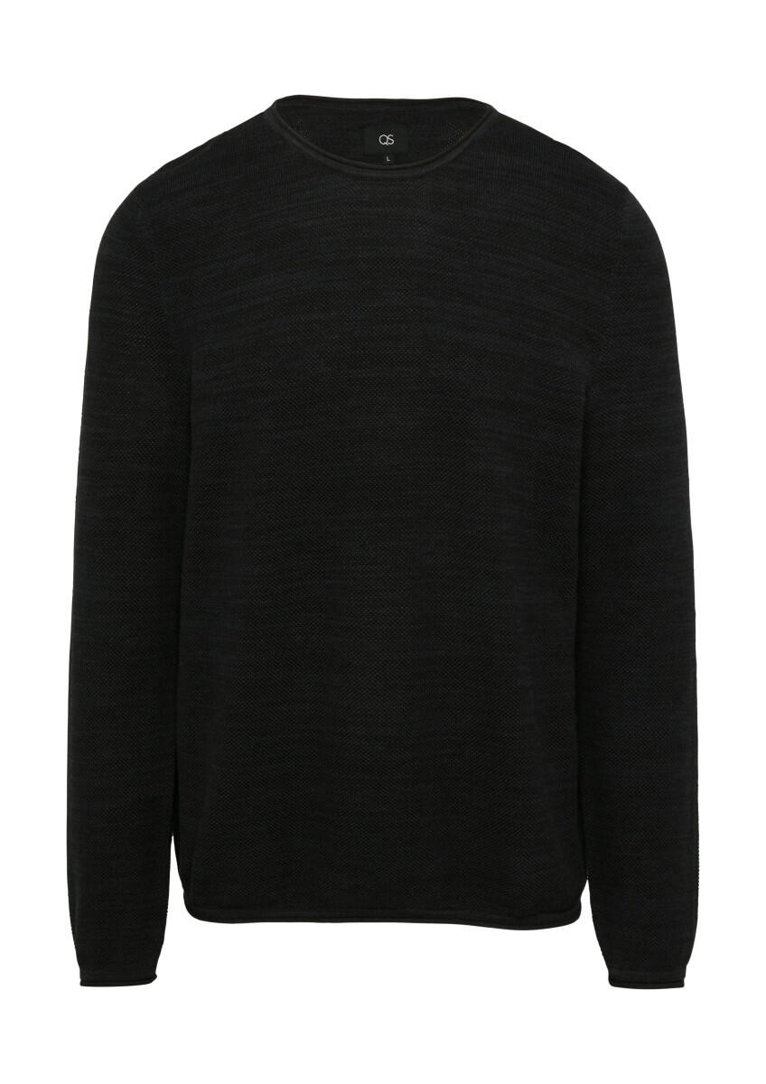 Q/S designed by - Strickpullover in Melange-Optik blau - Gr. - S von Q/S designed by