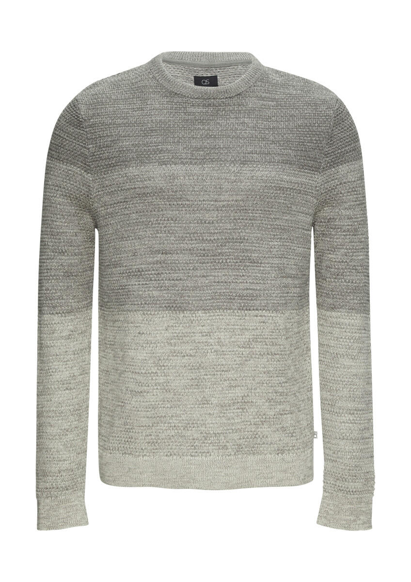 Q/S designed by - Strickpullover in melierter Streifenoptik beige - Gr. - XXL von Q/S designed by