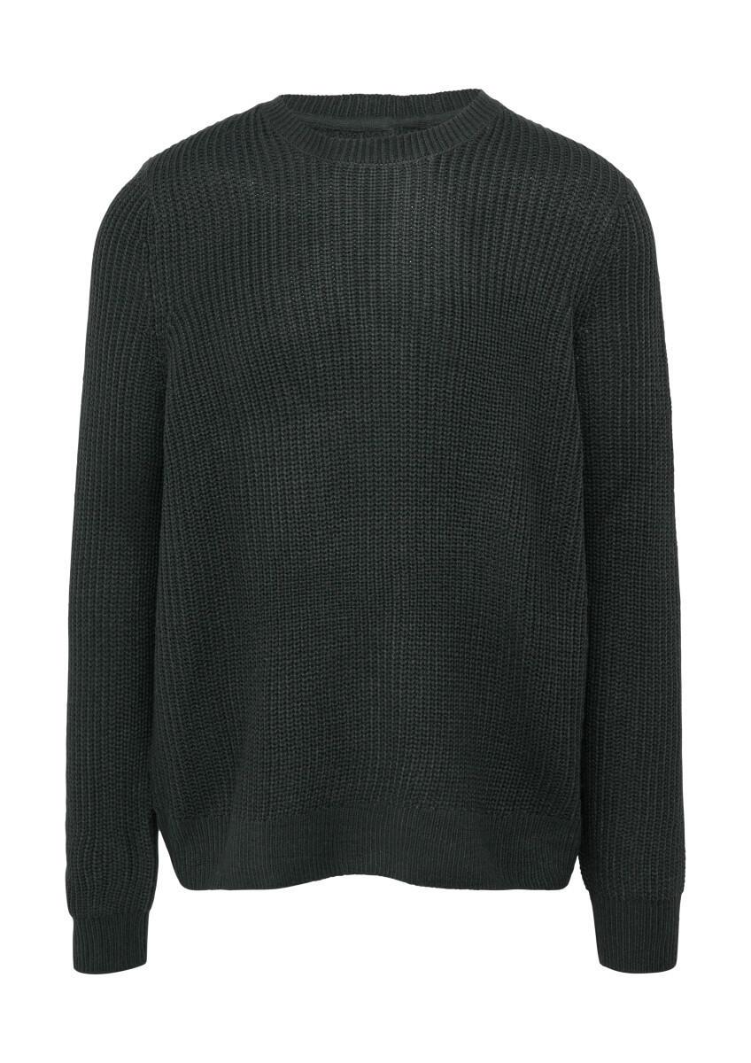 Q/S designed by - Strickpullover mit Rippstruktur blau - Gr. - XL von Q/S designed by