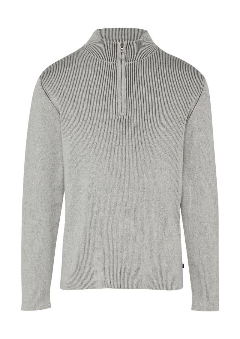 Q/S designed by - Strickpullover mit Stehkragen grau - Gr. - M von Q/S designed by