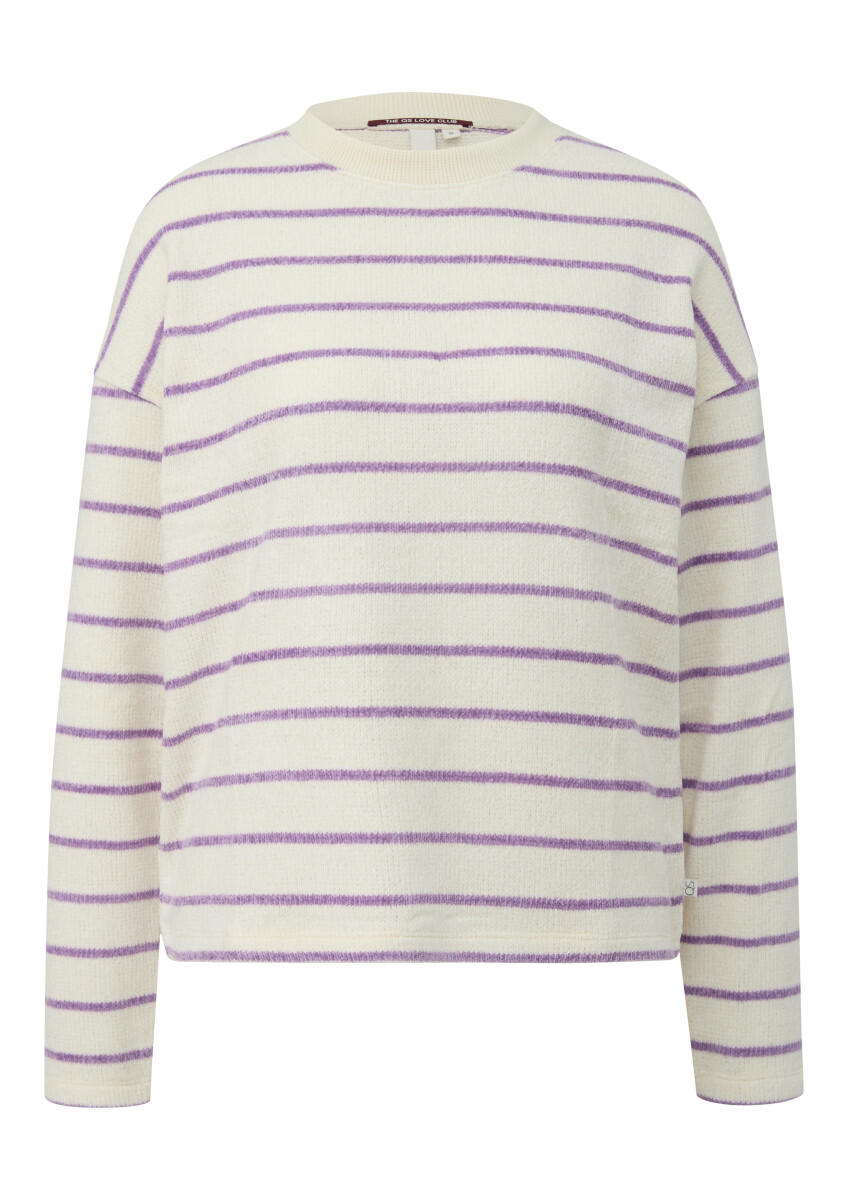 Q/S designed by - Strickpullover weiß/violet - Gr. - XL von Q/S designed by