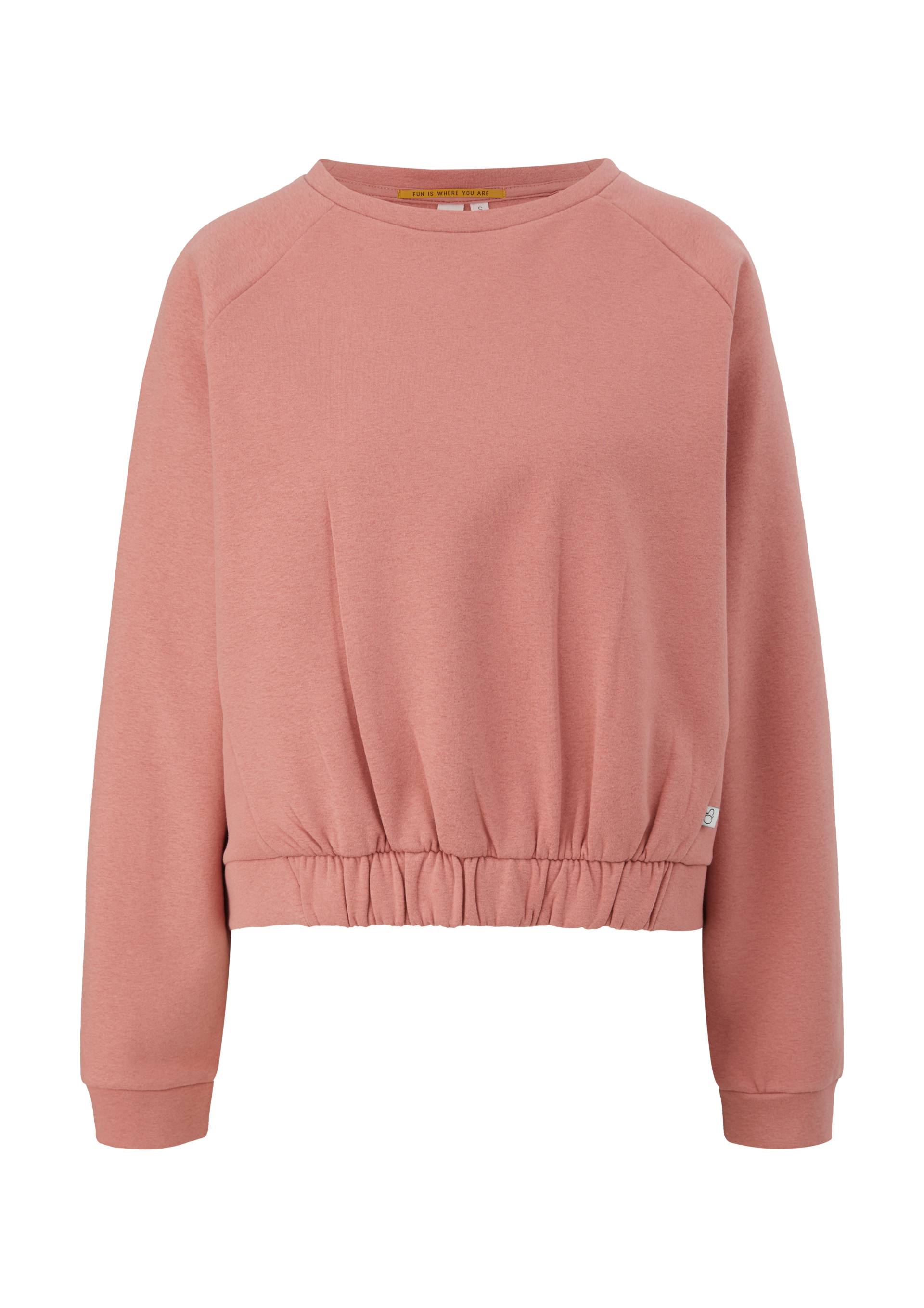 QS - Sweatshirt mit Raglanärmeln, Damen, Orange von QS