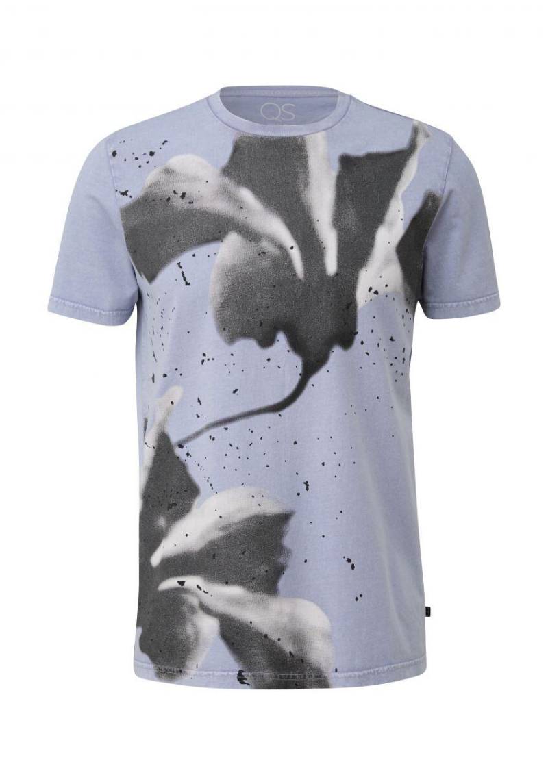 Q/S designed by - T-Shirt mit Frontprint lila - Gr. - S von Q/S designed by