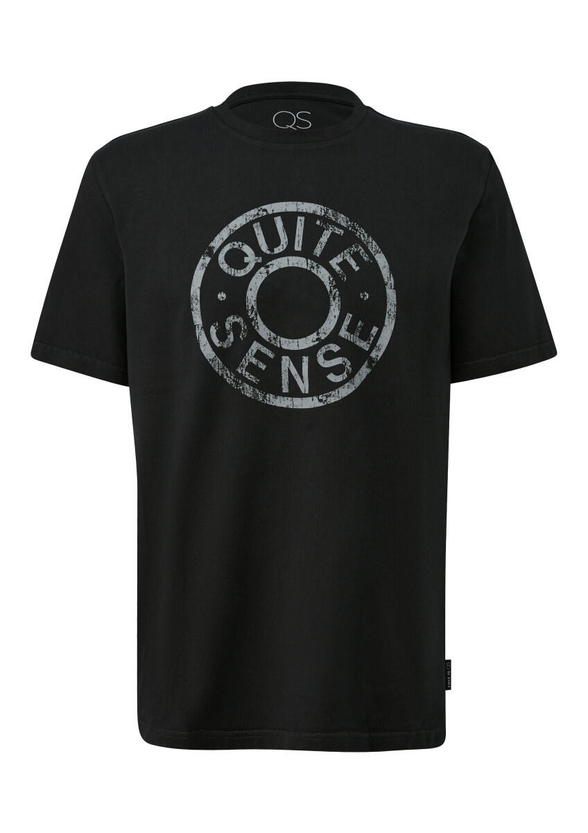 Q/S designed by - T-Shirt mit Frontprint schwarz - Gr. - M von Q/S designed by