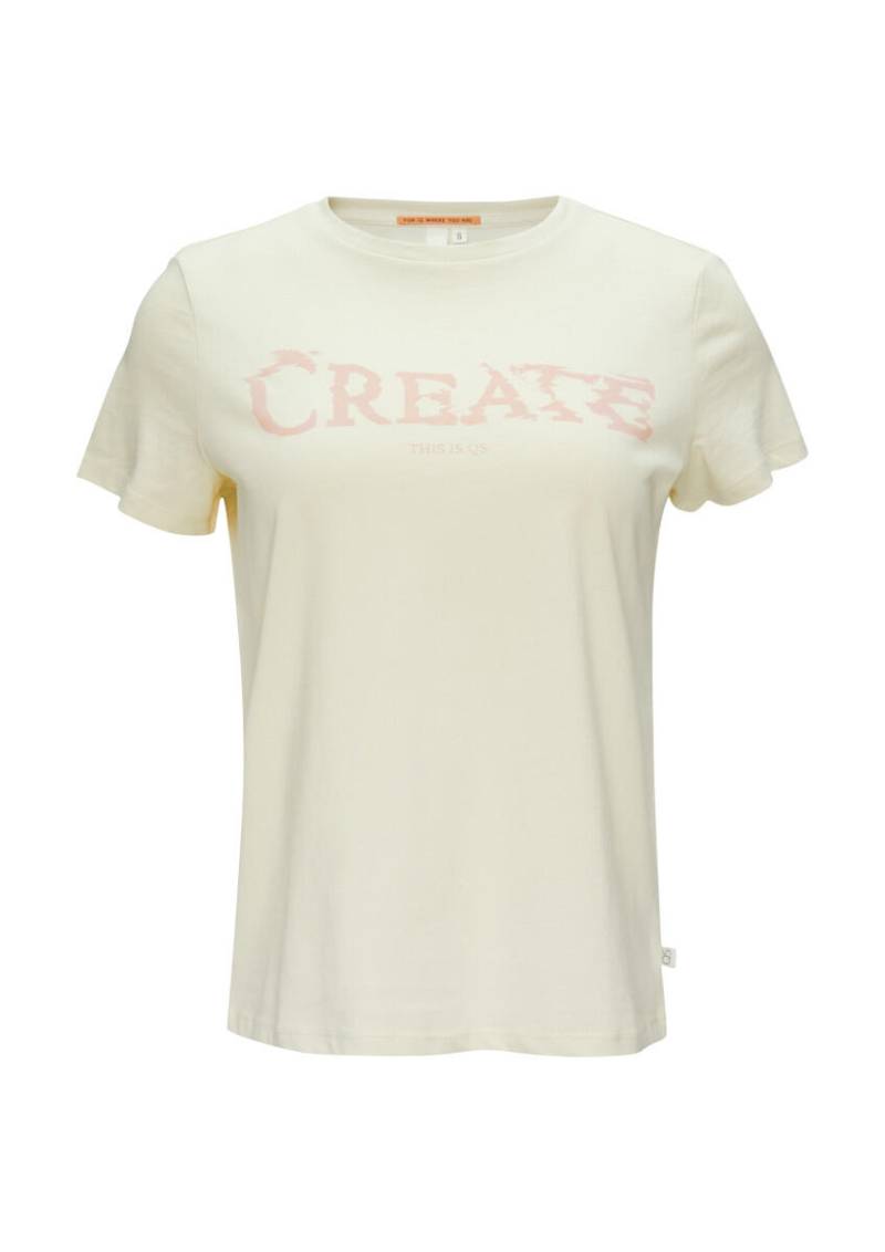 Q/S designed by - T-Shirt mit Frontprint weiß - Gr. - S von Q/S designed by