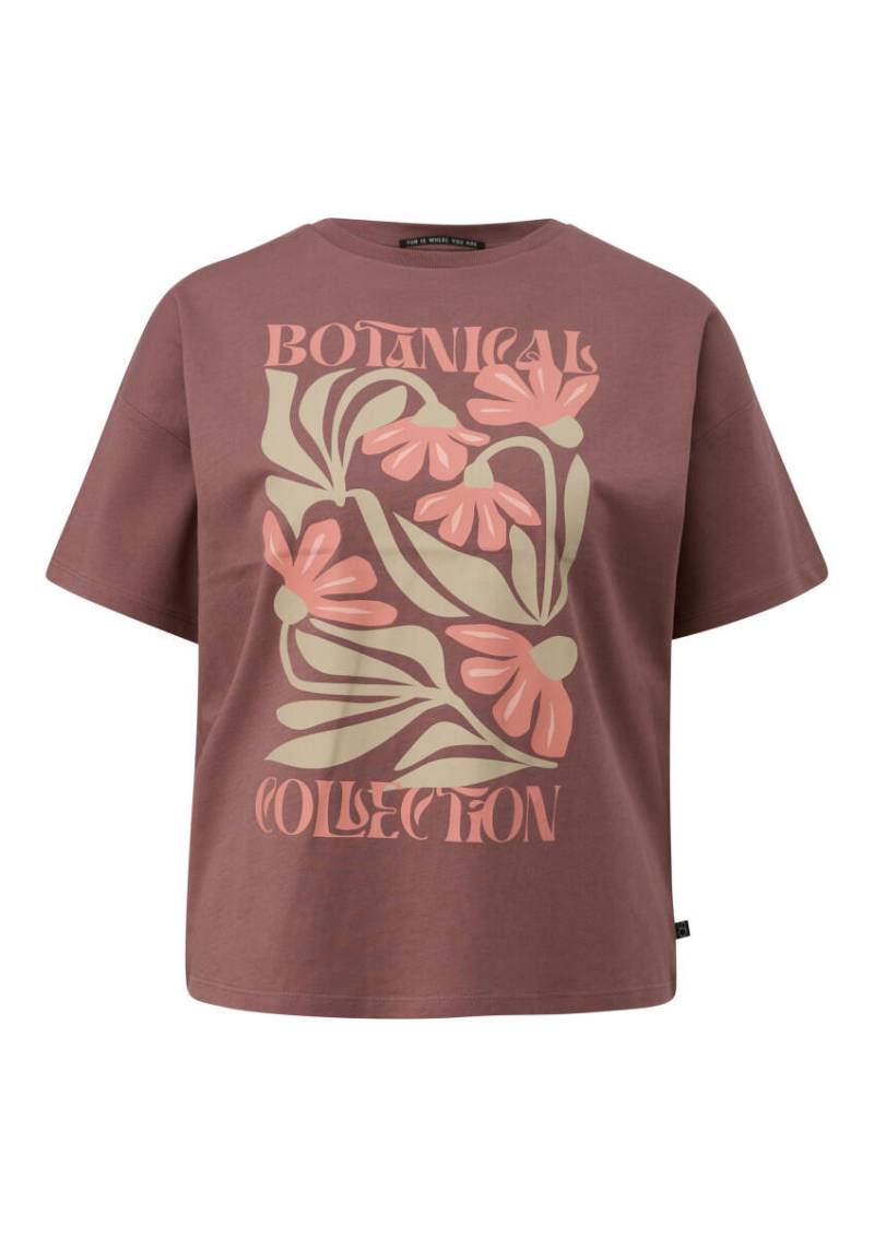 Q/S designed by - T-Shirt mit Print violet - Gr. - XS von Q/S designed by