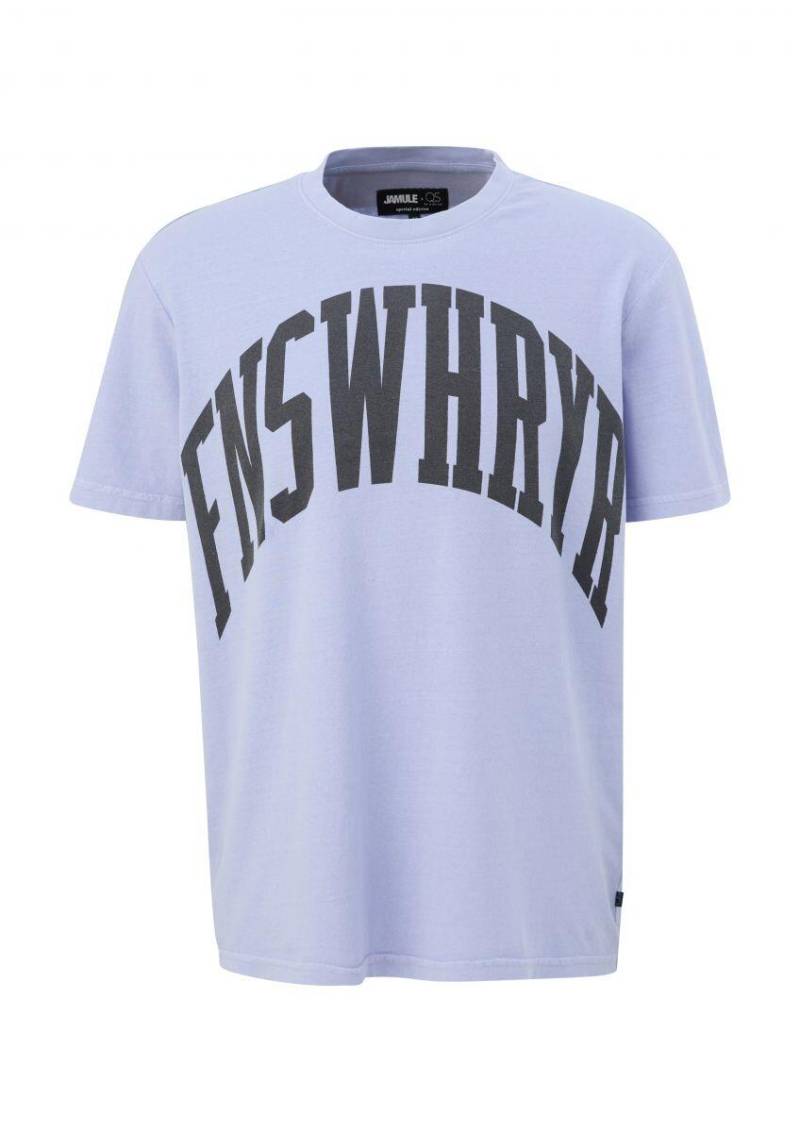 Q/S designed by - T-Shirt mit Schriftprint lila - Gr. - M von Q/S designed by