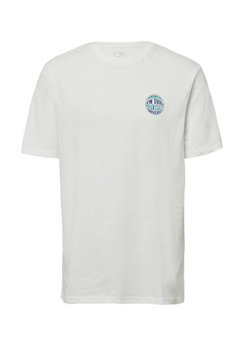 Q/S designed by - T-Shirt mit kleinem Print weiß - Gr. - XXL von Q/S designed by