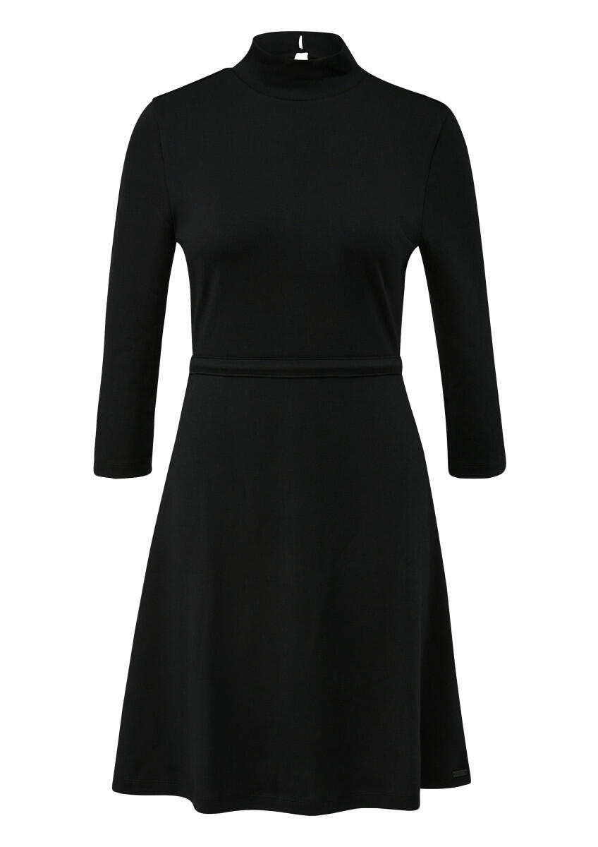 Q/S designed by - Tailliertes Kleid aus Interlockjersey schwarz - Gr. - L von Q/S designed by