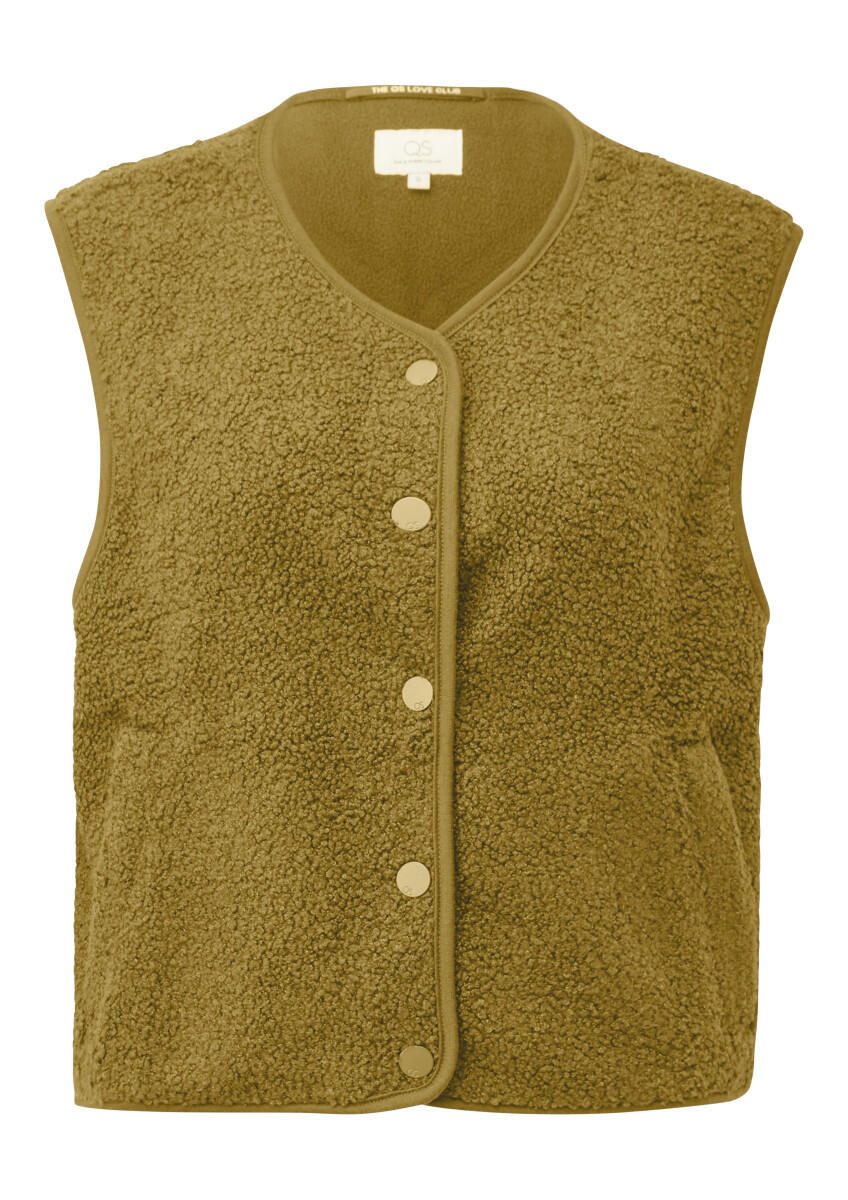 Q/S designed by - Teddyweste grün - Gr. - L von Q/S designed by