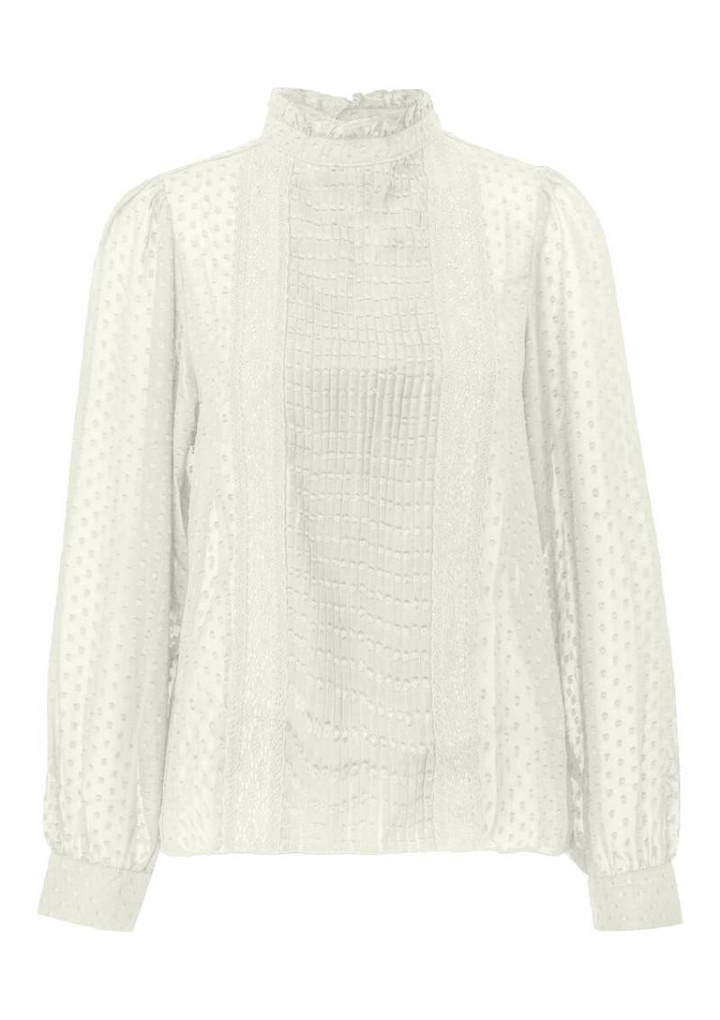 Q/S designed by - Transparente Chiffonbluse weiß - Gr. - 40 von Q/S designed by