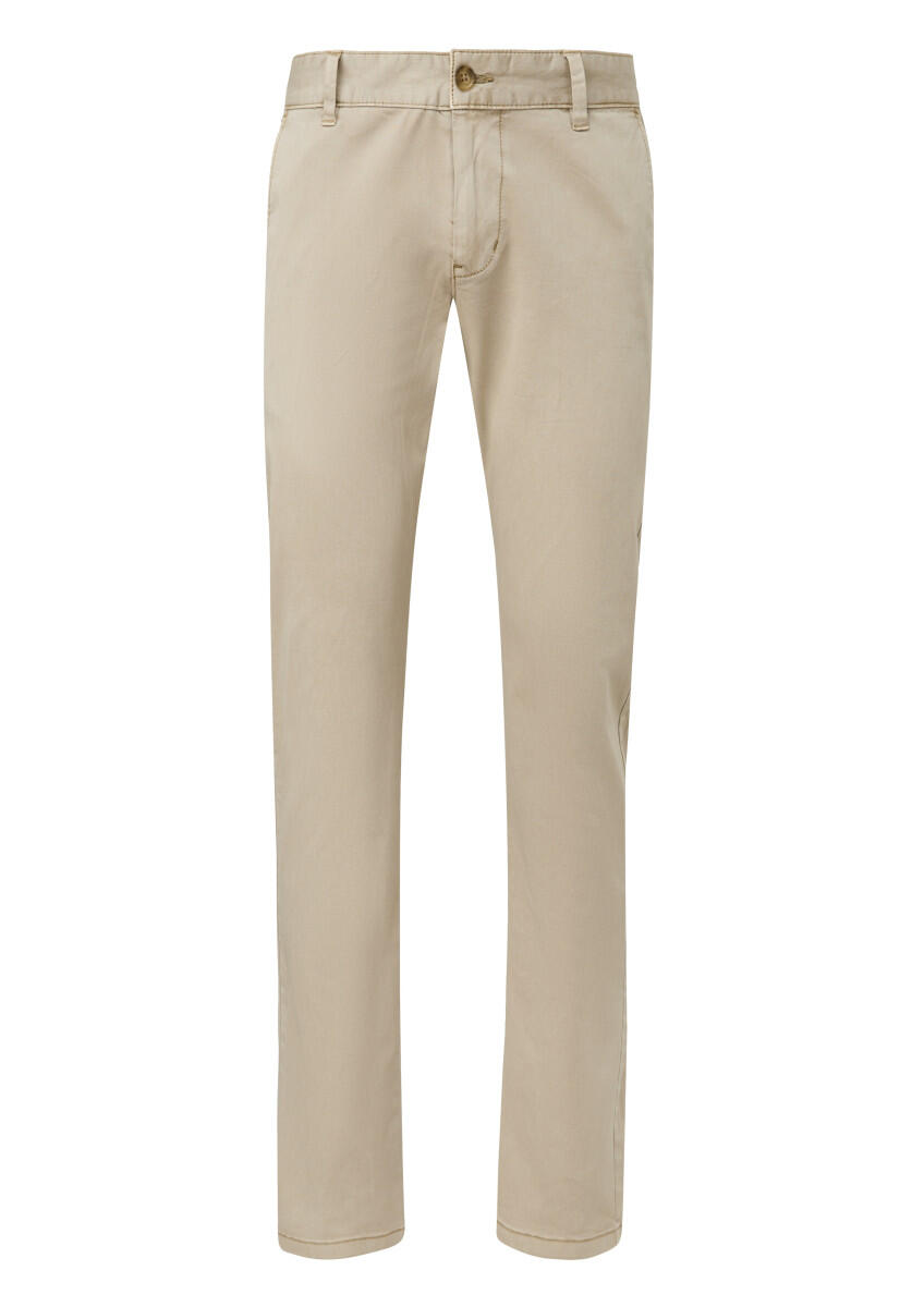 Q/S designed by - Twillhose mit schmalem Bein beige - Gr. - 38/34 von Q/S designed by