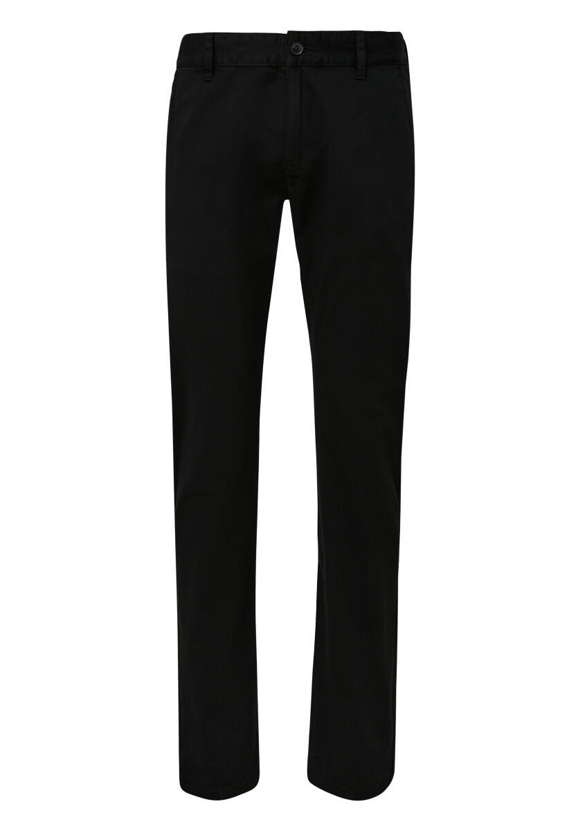 Q/S designed by - Twillhose mit schmalem Bein schwarz - Gr. - 38/34 von Q/S designed by