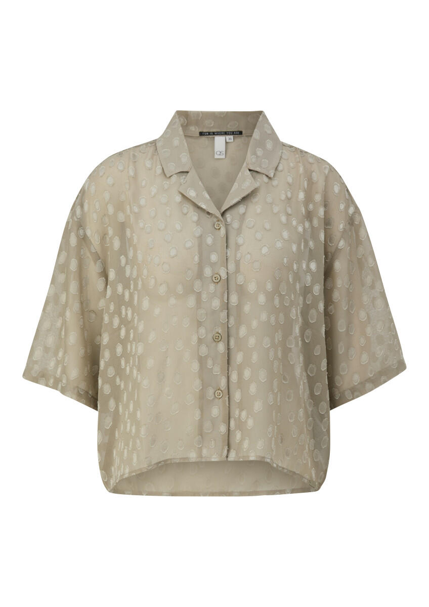 Q/S designed by - Verkürzte Bluse grün - Gr. - 32 von Q/S designed by