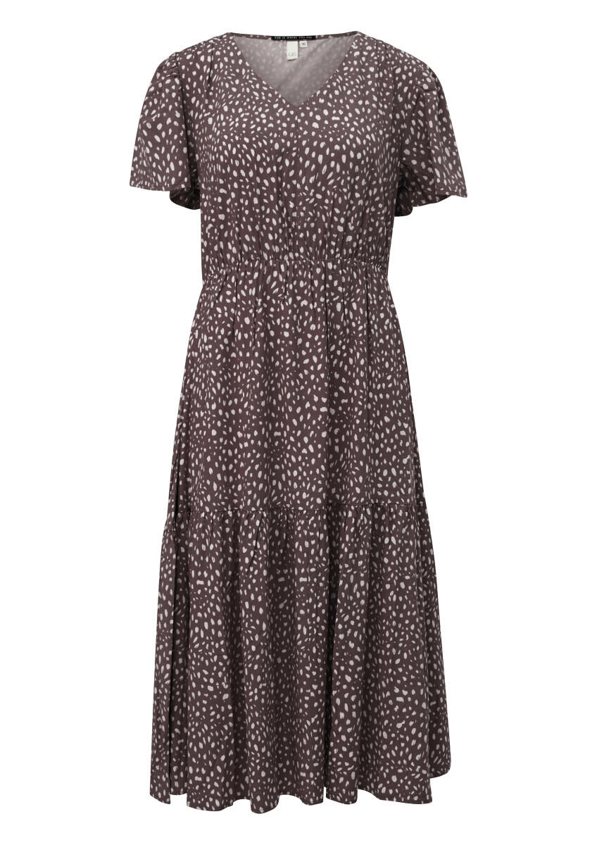 Q/S designed by - Viskosekleid mit All-over-Print violet - Gr. - 42 von Q/S designed by