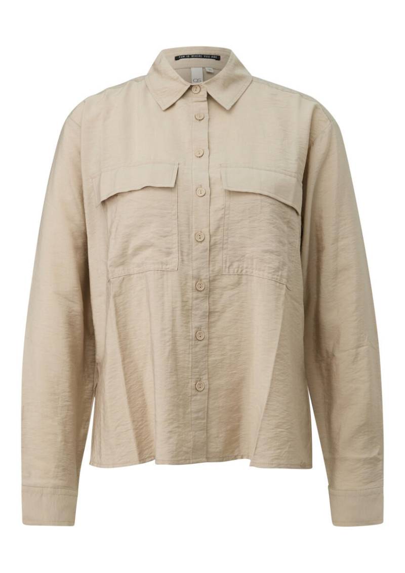 Q/S designed by - Viskosemix-Bluse beige - Gr. - 36 von Q/S designed by