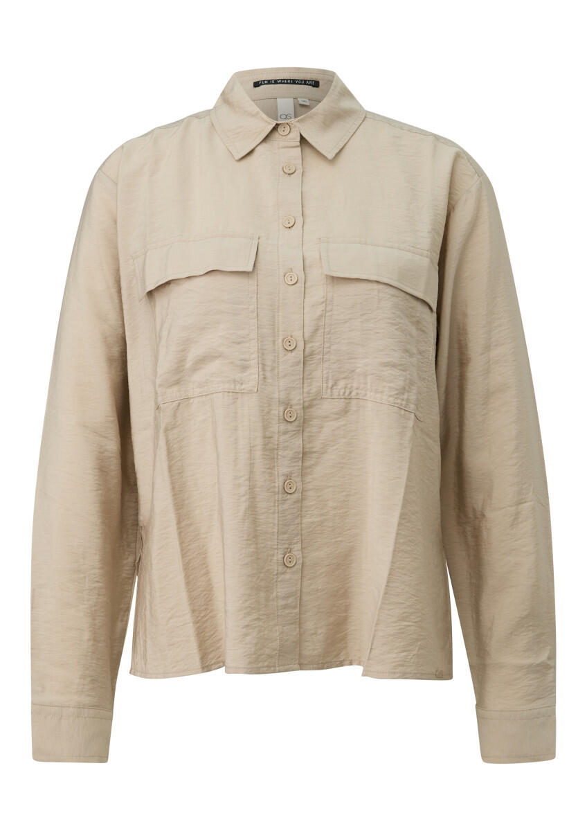 Q/S designed by - Viskosemix-Bluse beige - Gr. - 44 von Q/S designed by