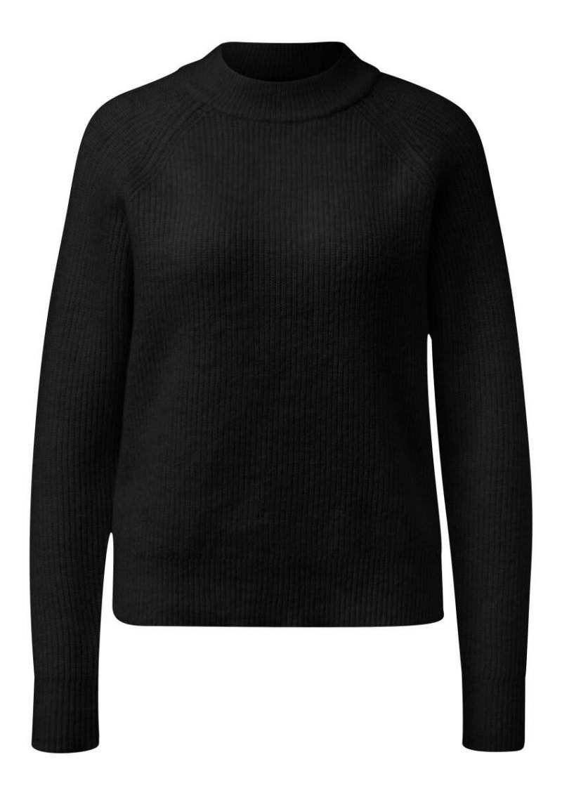 Q/S designed by - Weicher Strickpullover mit Rippstruktur schwarz - Gr. - L von Q/S designed by