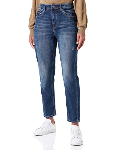 Q/S designed by Women's 2120400 Jeans 7/8 Mom fit, Blau, 38 von Q/S designed by