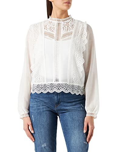 Q/S designed by Women's Bluse Langarm Regular FIT Blouse, White, 32 von Q/S designed by