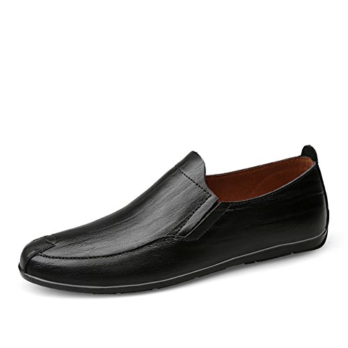 Q-MSKAY Herren Mokassins Elegant Formal Anzugschuhe Junger Neu Business Slip on Schuhe,Schwarz 36 EU von Q-MSKAY