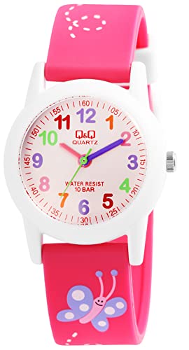 Citizen Unisex Kinder Analog Quarz Uhr mit Harz Armband VR99J002Y von Q&Q ATTRACTIVE