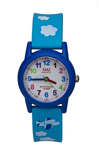 Citizen Unisex Kinder Analog Quarz Uhr mit Harz Armband VR99J005Y von Q&Q ATTRACTIVE