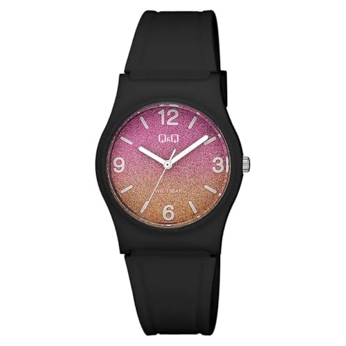 Q&Q WATCHES Damen Analog-Digital Quarz Uhr mit Gummi Armband V27A-013VY von Q&Q ATTRACTIVE