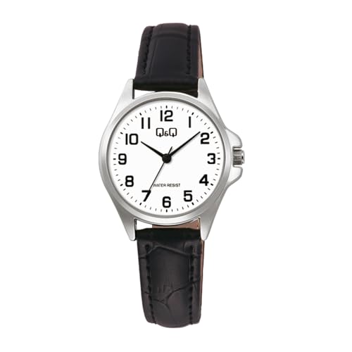 Q&Q WATCHES Damen Analog-Digital Quarz Uhr mit Leder Armband C37A-013PY von Q&Q ATTRACTIVE
