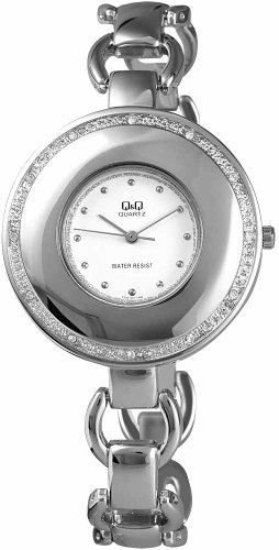 Q&Q Attractive & Fashion Damen Analog Quarz Uhr mit Edelstahl Armband 94557 von Q&Q