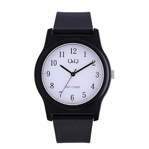 Q&Q G22A-001VY SCHWARZ SILIKON-SCHARMBAND FÜR HERREN ARMBAND von Q&Q
