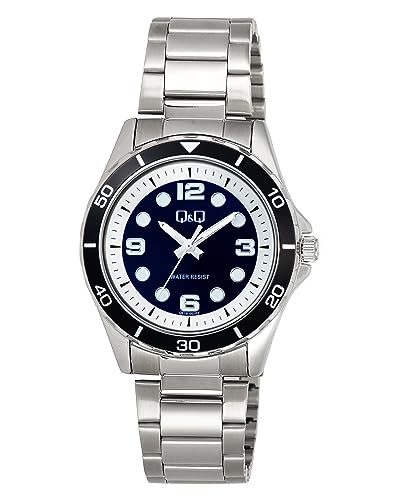 Q&Q Herren Analog-Digital Quarz Uhr mit Edelstahl Armband Q57B-001PY von Q&Q