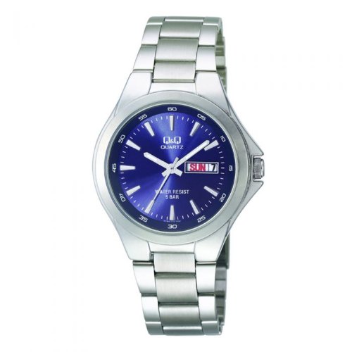 Q&Q Herren Analog Quarz Uhr mit Edelstahl Armband QA164J212Y von Q&Q