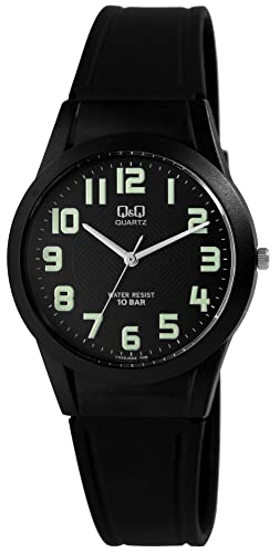 Q&Q Herren Analog Quarz Uhr mit Gummi Armband QVQ50J004Y von Q&Q