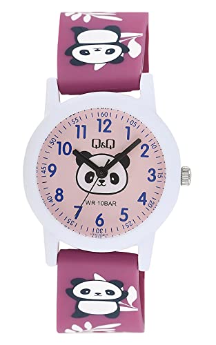 Q&Q Kinder-Uhr Silikon 10 Bar Motiv bunt Lernuhr Analog Quarz (pink weiß) Q&Q Kinder-Uhr Silikon 10 Bar Motiv bunt Lernuhr Analog Quarz (pink weiß) von Q&Q
