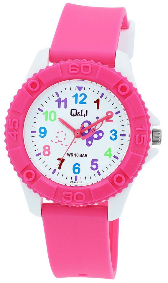 Q&Q Quarzuhr Q&Q Kinderuhr mit Silikonarmband – ein fröhliches Accessoire, das von Q&Q