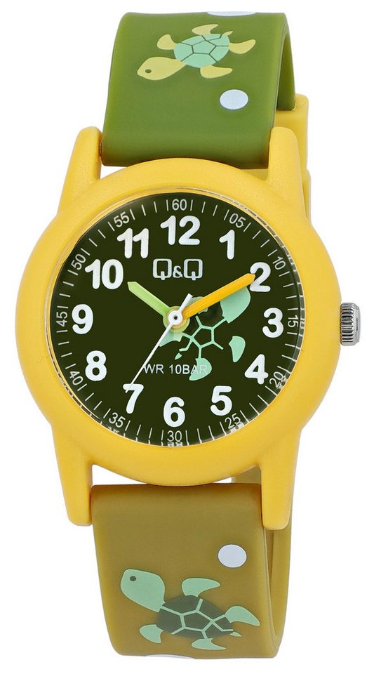 Q&Q Quarzuhr VR99J001Y Band aus Resin, Blumen, 10 Bar, Mädchen, Geschenk von Q&Q