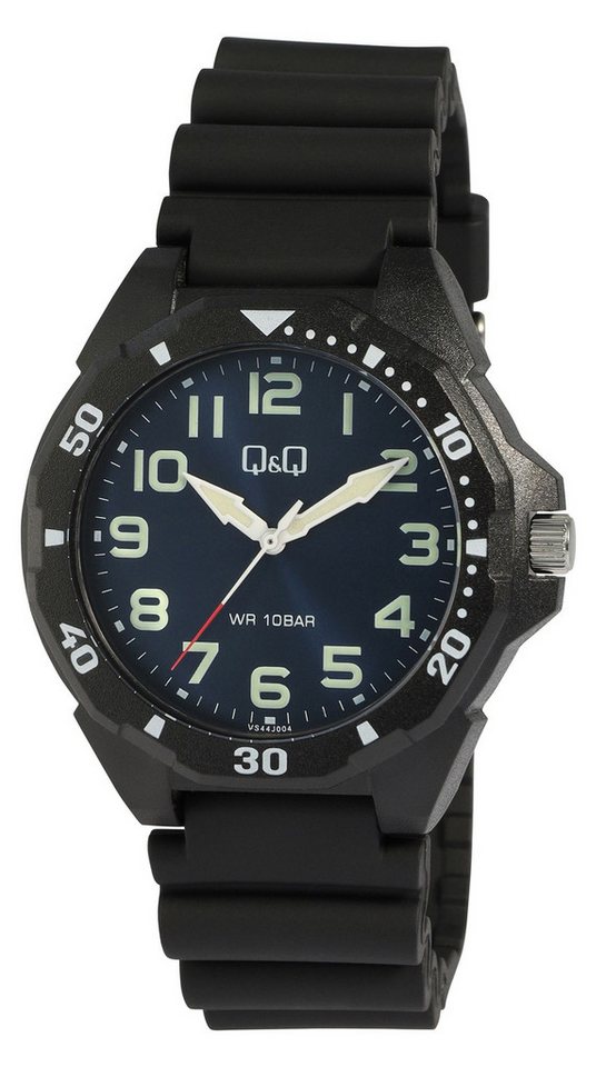 Q&Q Quarzuhr VS44J001Y Resin, sportliche Kunststoffuhr, D: 43 mm von Q&Q