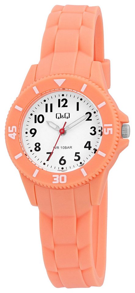Q&Q Quarzuhr VS66J001Y Kinder/ Jugenliche, Resinband, 10 ATM, schwarz von Q&Q