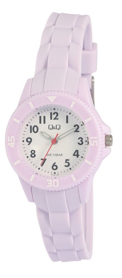 Q&Q Quarzuhr VS66J001Y Kinder/ Jugenliche, Resinband, 10 ATM, schwarz von Q&Q