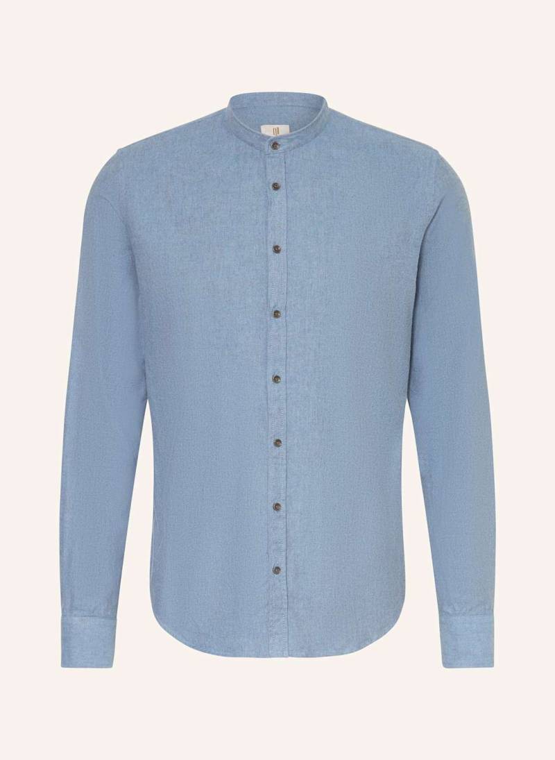 q1 Manufaktur Hemd Regular Fit Mit Stehkragen blau q1 Manufaktur Hemd Regular Fit Mit Stehkragen blau von Q1 Manufaktur