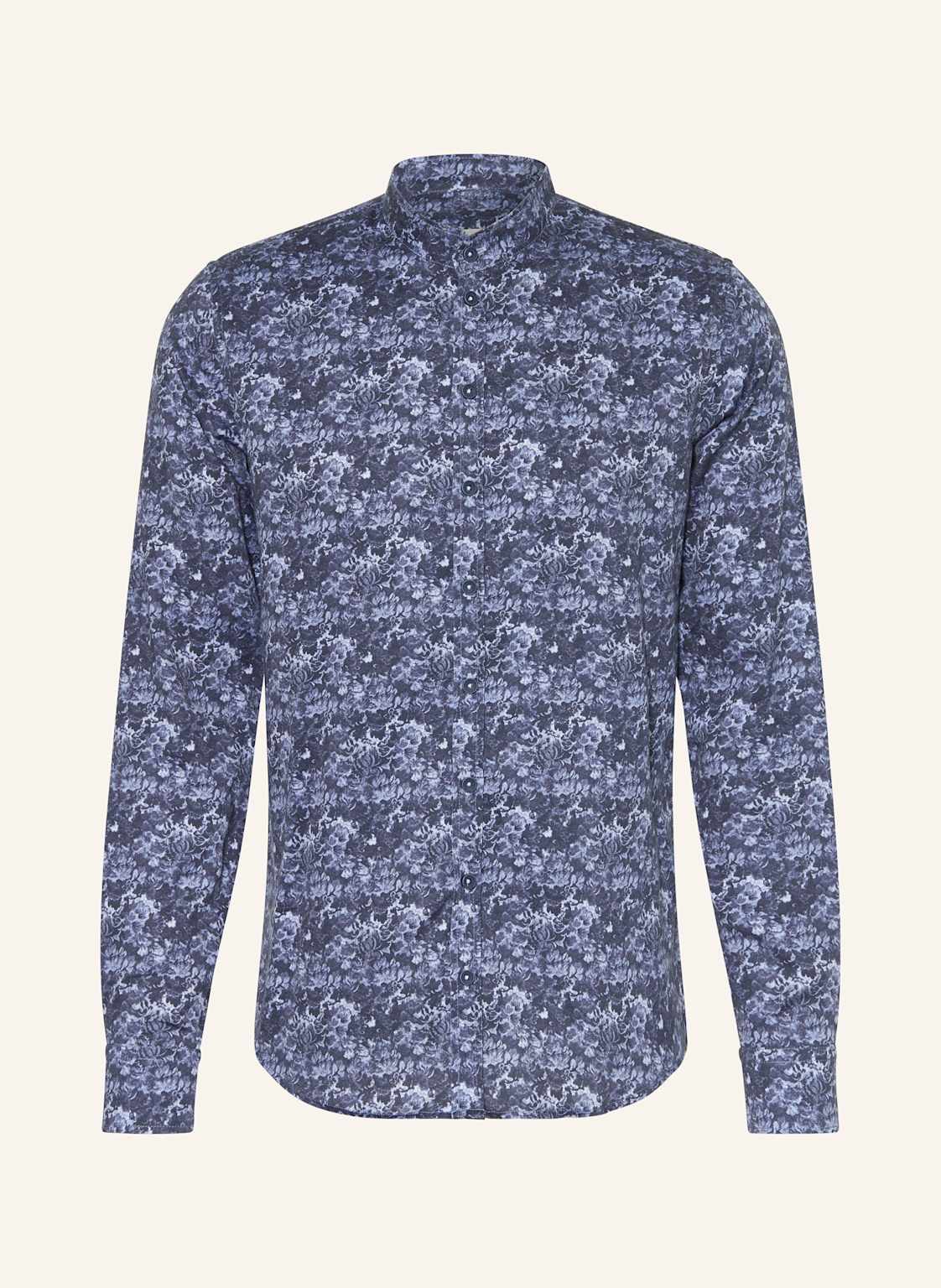 q1 Manufaktur Hemd Regular Fit Mit Stehkragen blau q1 Manufaktur Hemd Regular Fit Mit Stehkragen blau von Q1 Manufaktur