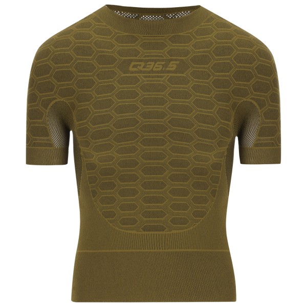 Q36.5 - Base Layer 2 Short Sleeve - Kunstfaserunterwäsche Gr L/XL oliv von Q36.5